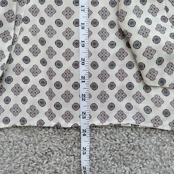 H&M Patterned Blouse with Ties Size 2 - Picture 12 of 16